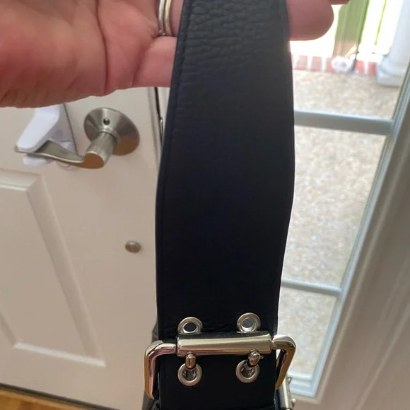 Furla Shoulder Bag Black Pebbled Leather - Picture 15 of 16